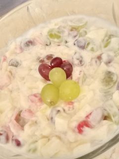 صورة لوصفة سلطه فواكه بالكريمة