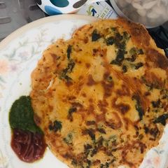A picture of Minty Besan cheela.