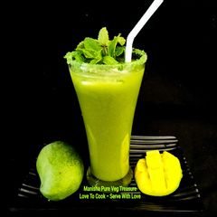 A picture of Raw Aam Panna - Green Mango Panna - Kachi Kairi Panna.