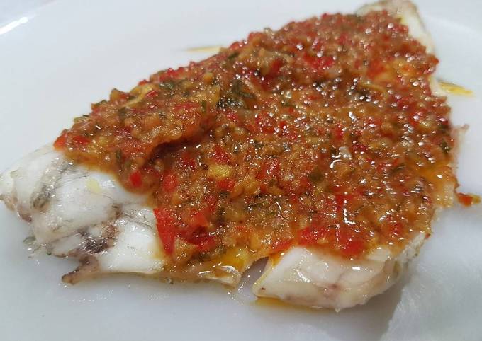 Steamed Fish in Sweet and Savory Tauchu Sauce