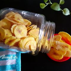 A picture of Kaya Varuthathu/Kerala Yellow Banana Chips.