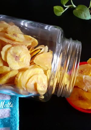 A picture of Kaya Varuthathu/Kerala Yellow Banana Chips.
