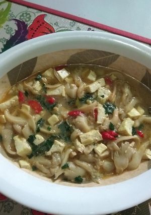 Foto resep Sup Jamur Tahu