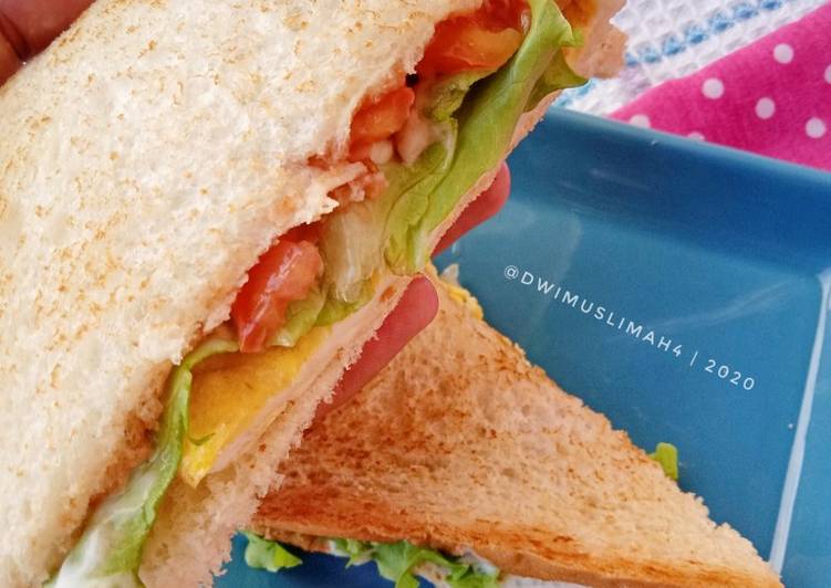 BIKIN NAGIH! Resep Simple Sandwich for Breakfast