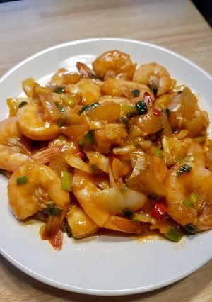 Foto resep Udang Saos Padang