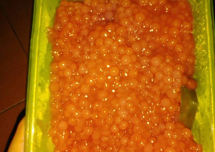 Resep: Makan di DimeMutiara/monte cendol (Masak tidak sesuai petunjuk kemasan)