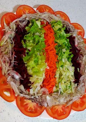 عکسی از دستور یک سالاد ساده