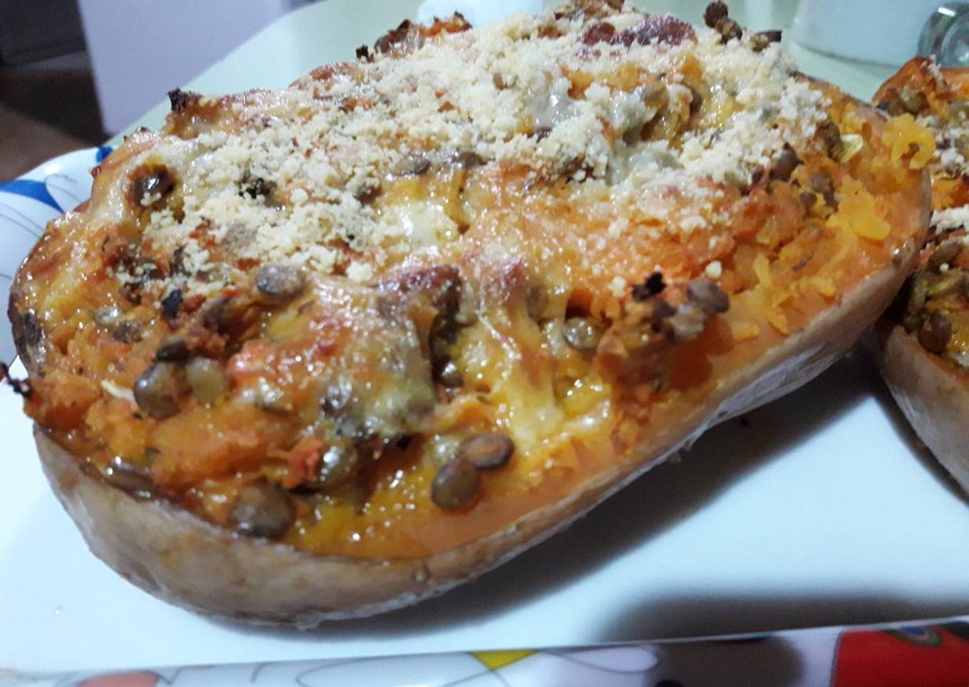 Calabaza rellena súper económica y rendidora