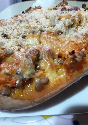 Una foto de Calabaza rellena súper económica y rendidora