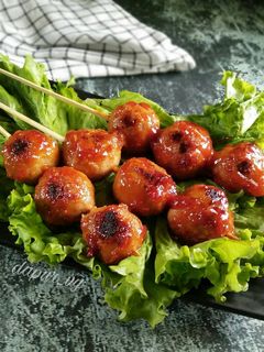 Foto resep BAKSO BAKAR bumbu saus (#pr_recookolahanbakso)