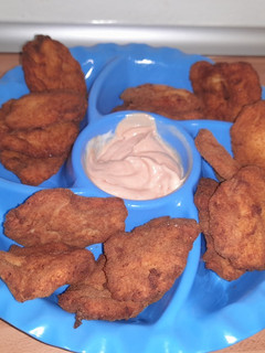 Una foto de Nugget mega grandes de pollo y queso