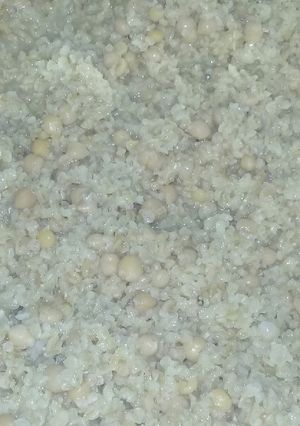 صورة لوصفة برغل عحمص اكلة سريعه وطيبه كتير وخاصه ان كان جمبها لبن رايب 😋😋