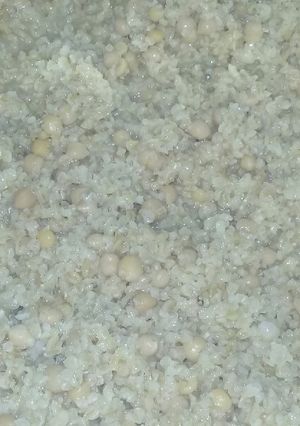 صورة لوصفة برغل عحمص اكلة سريعه وطيبه كتير وخاصه ان كان جمبها لبن رايب 😋😋