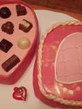 Tarta caja de bombones para San Valentín