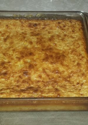 Una foto de Flan de elote