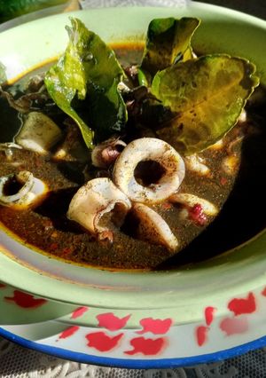 Foto resep Cumi kuah hitam