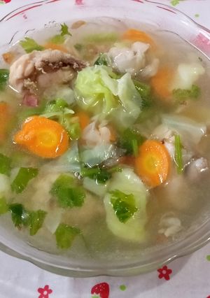 Foto resep SOP ayam jahe