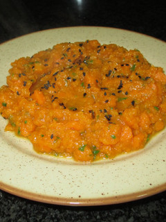 Una foto de Puré de calabaza y zanahoria veggie