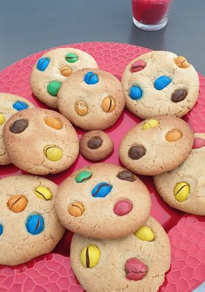 Une photo de Cookies gourmands m&m's