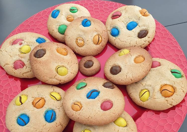 Le moyen le plus simple à Préparer Super rapide fait maison Cookies gourmands m&amp;m&#39;s