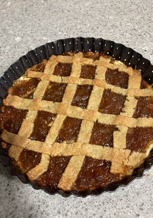 Una foto de Crostata de Higo y Naranja