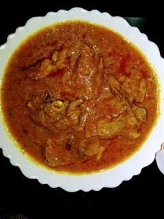 A picture of Punjabi mutton curry.