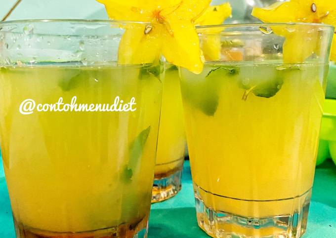 Honey star fruit juice es belimbing kemangi buka puasa tanpa gula
