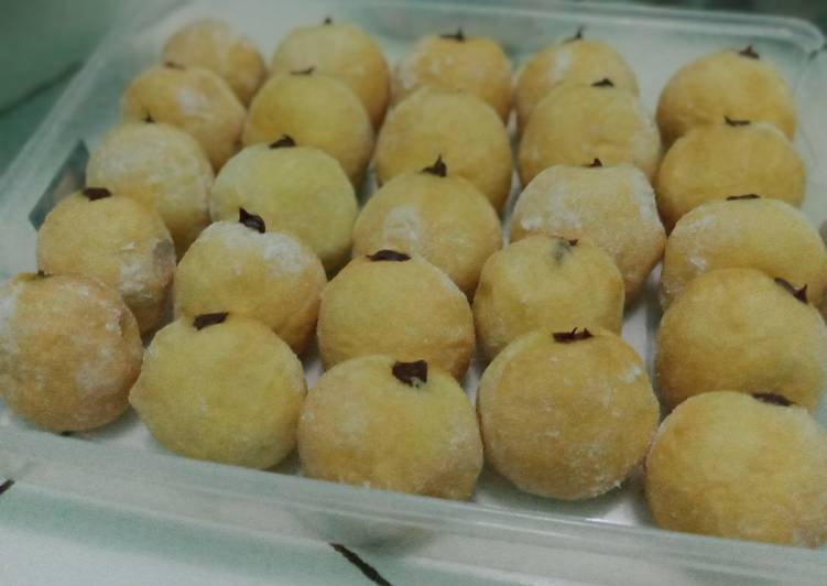 Donat empuk ekonomis (eggless)