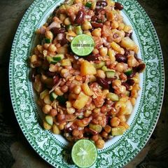 Mix beans veg chaat A picture of Mix beans veg chaat.