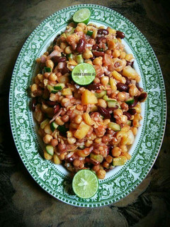 A picture of Mix beans veg chaat.