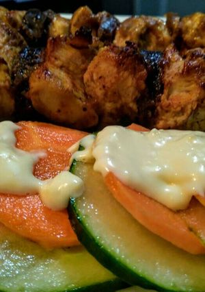 Una foto de CHUZOS (brochetas, pinchos), De Pollo con Morcilla de Murcia...!