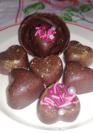 Una foto de Bombones de chocolate