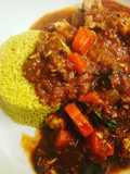 Quick Chicken Curry with Sumac & Turmeric Spiced Couscous