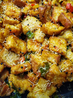 A picture of Bread Upma.