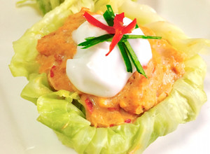 รูปของ ห่อหมกอกไก่ สูตรไม่อ้วน
