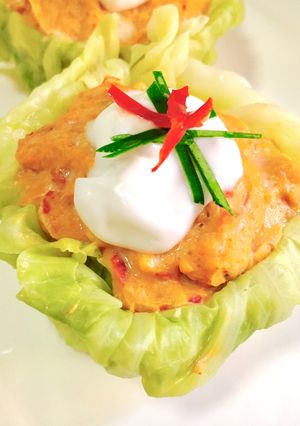 A picture of Steamed Chicken Breast Curry (Low-Calorie Version).