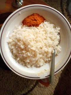 A picture of Fara da mai da yaji.