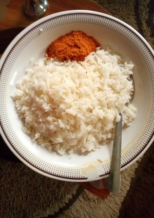 A picture of Fara da mai da yaji.
