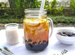 Foto resep (3.24) Brown Sugar Boba Milk