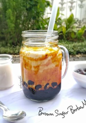 Foto resep (3.24) Brown Sugar Boba Milk