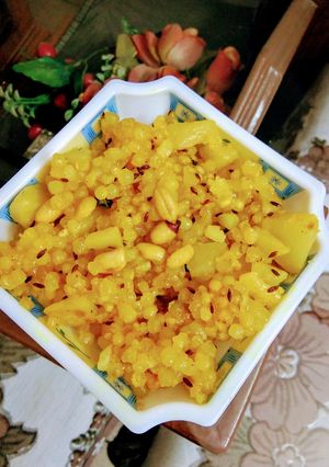 A picture of Sabudana khichdi.