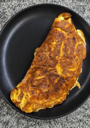 Una foto de Omelette saludable y súper cremoso 🍳