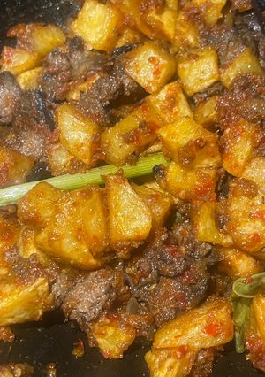 Foto resep Sambal kentang goreng hati ampla