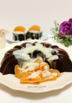 Foto resep Puding Dark Choco Vla Vanilla