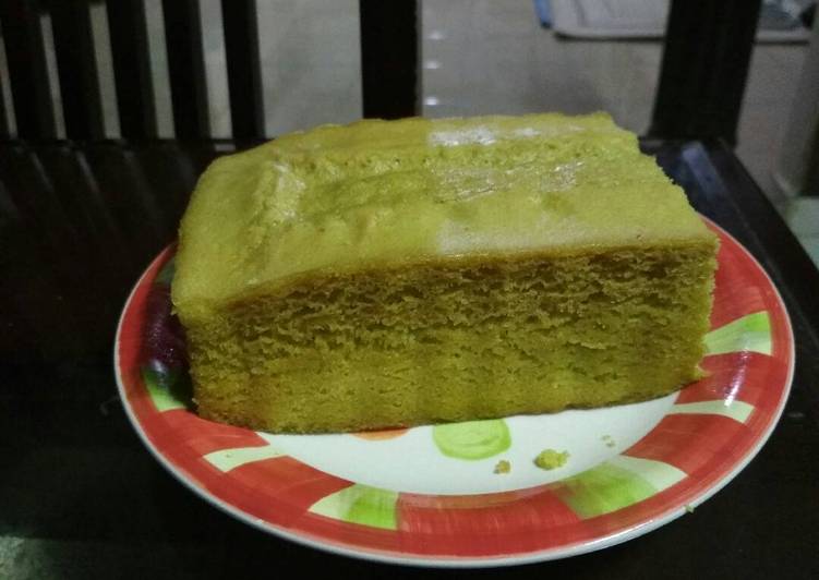 Resep Bolu kukus hijau sederhana no mixer Anti Gagal