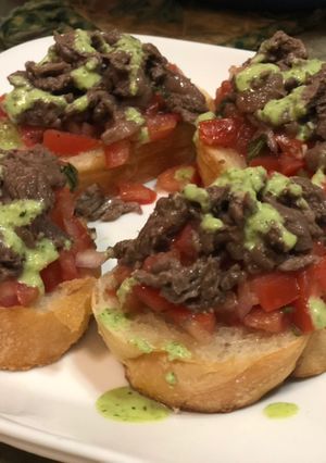 A picture of Bruschetta Picada.