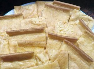 Una foto de Fainá de queso! Muy fácil en licuadora