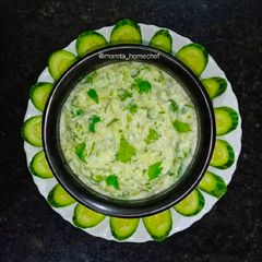 A picture of Cucumber Raita.