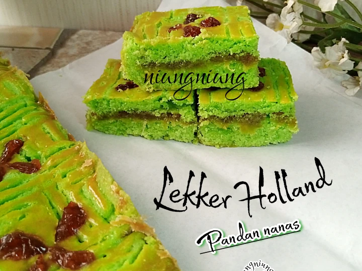 Cara Gampang Menyiapkan Resep Lekker Holland Pandan selai Nanas yang Enak Banget Anti Ribet, Bikin Ngiler