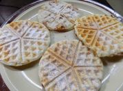 Una foto de waffles de nutella